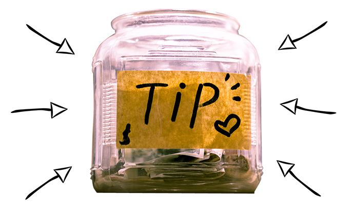 wallpaper tips jar